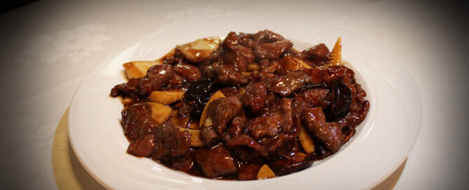 Ternera con bambú y setas chinas - Setas shiitake
