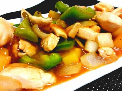 Pollo con piña - Restaurante comida china en Albacete