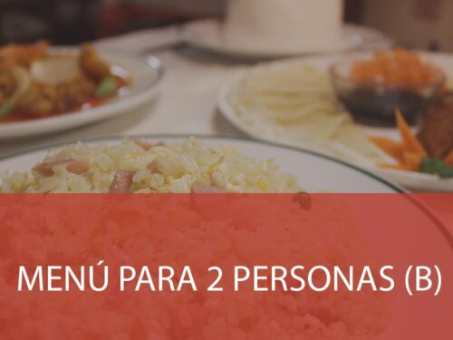 Menú para 2 personas B - Restaurante chino en Albacete