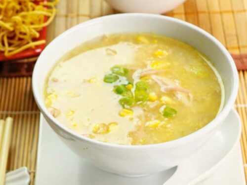 Sopa de maíz con carne de cangrejo -Restaurante chino en Albacete