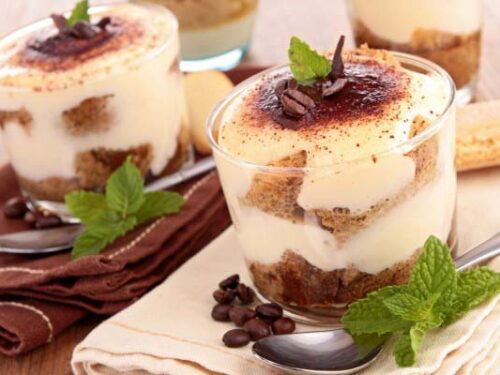 Comida china en Albacete - Copa crema tiramisú