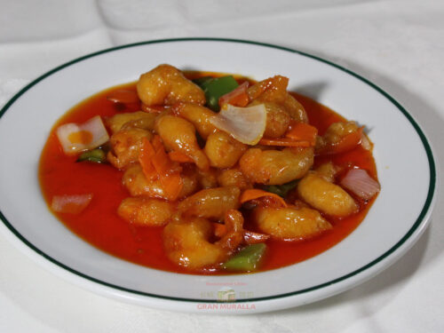Gambas agridulces - Restaurante Gran Muralla Albacete
