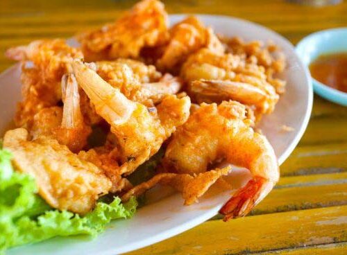Langostinos fritos rebozados - Comida china para llevar en Albacete