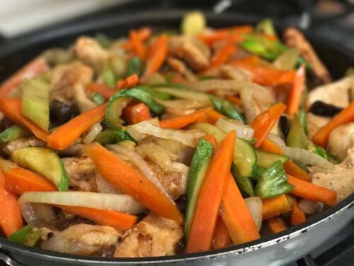 Verduras con pollo - Restaurante chino en Albacete