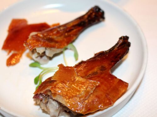 Capricho de pato crujiente con salsa Hoisin | Restaurante chino Gran Muralla
