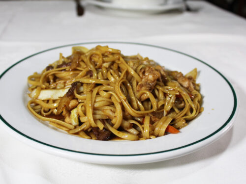 Tallarines fritos tres delicias - Restaurante Gran Muralla Albacete